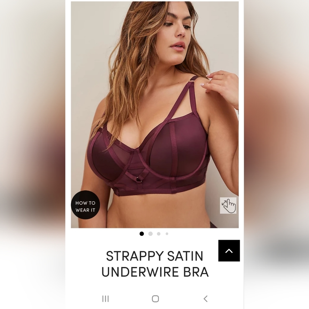bra (matching panties listed as well)